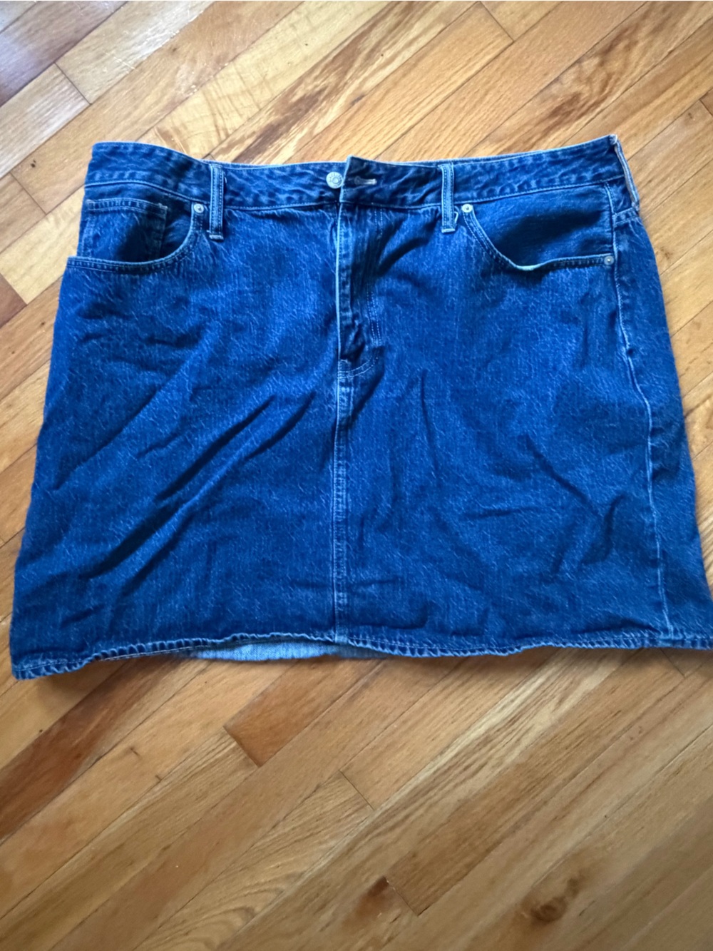 Madewell Dark Blue Denim Skirt